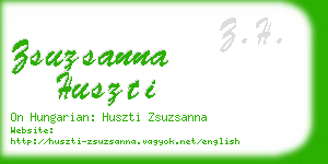 zsuzsanna huszti business card